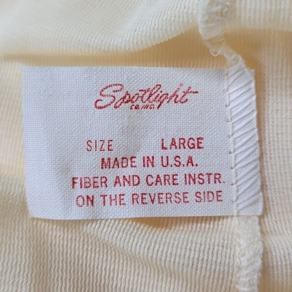 Spotlight Nightgown Sz L Yellow Embroidered White Trim Lace Soft Vintage USA New - Picture 10 of 15
